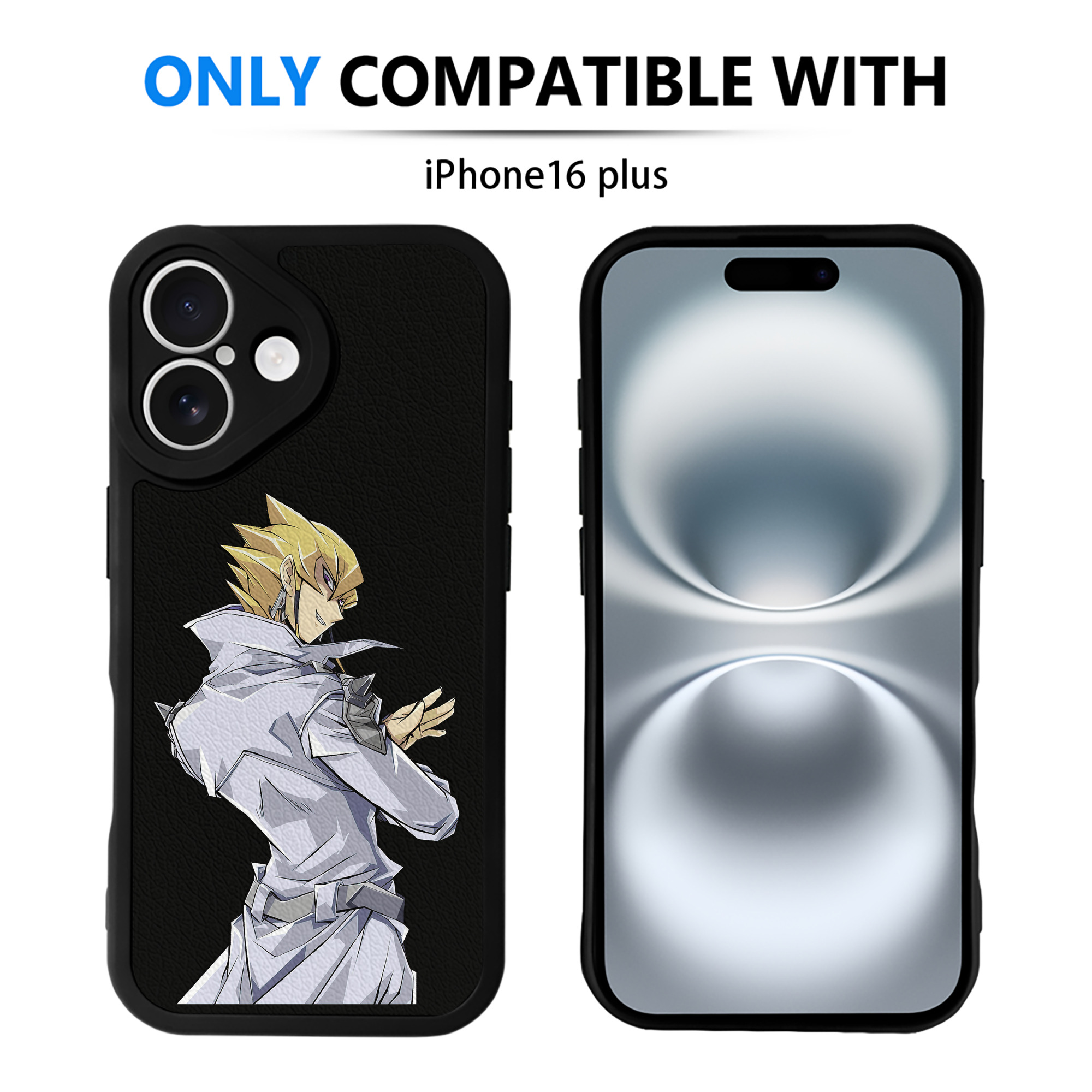 遊☆戯☆王 Yu-Gi-Oh! 【iPhone 16シリーズ対応】シリコンスマホケース（レザー調） 材質：シリコン